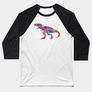 Tyrannosaurus rex dinosaur watercolor Baseball T-Shirt